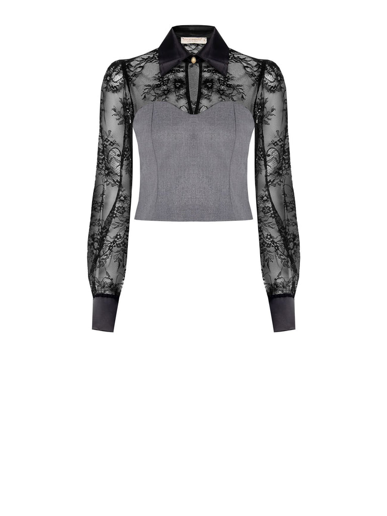 Blusa Renda Coração
