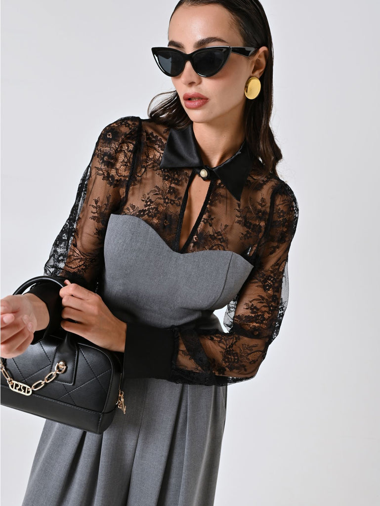 Blusa Renda Coração