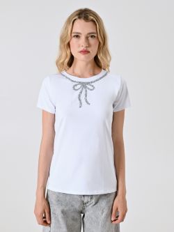T-shirt Detalhe Laço